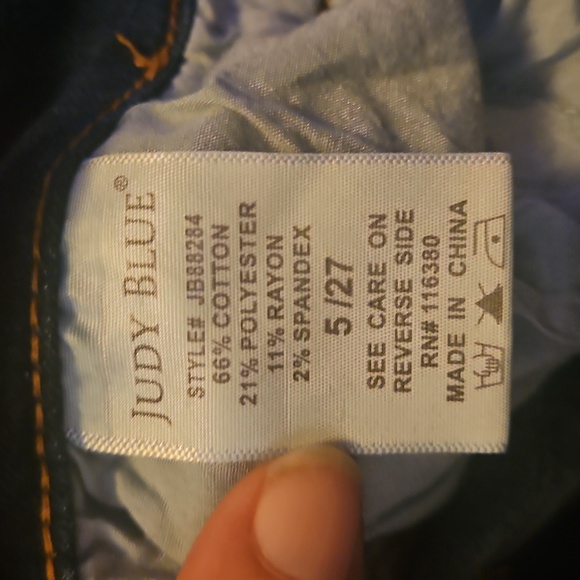 Judy Blue Dark Denim Flare Jeans - Picture 2 of 6